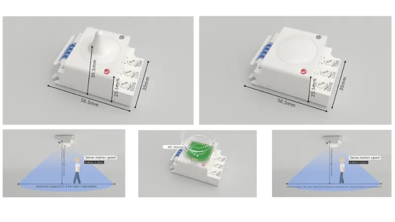 PDLUX uvádí na trh 5,8GHz mikrovlnné senzory PD-MV1029A a PD-MV1029B pro chytré vnitřní osvětlení
